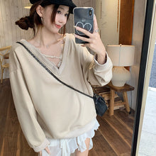 画像をギャラリービューアに読み込む, 後ろリボンレース切替スウェットトップス
