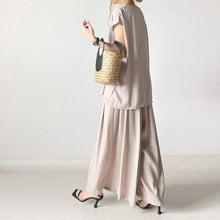 画像をギャラリービューアに読み込む, フレンチ袖トップス＆カジュアルパンツセットアップ
