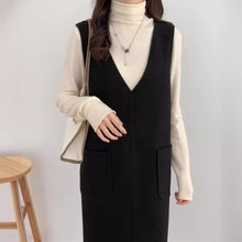 画像をギャラリービューアに読み込む, Ｖネックカジュアルワンピース
