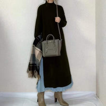 画像をギャラリービューアに読み込む, 黒スリットワンピース＆プリーツスカートセットアップ
