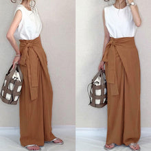 画像をギャラリービューアに読み込む, 白Tシャツ＆ラップカジュアルパンツセットアップ
