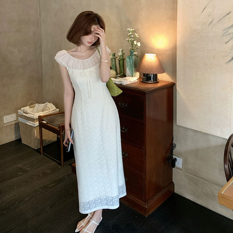 オフショルダー シアーシャーリングワンピース デートワンピース パーティードレス 大人セクシー