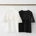フリル裾無地Tシャツトップス