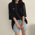 アルファペットプリント半袖Tシャツトップス