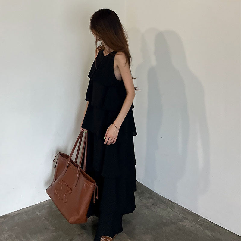 ケーキワンピースノースリーブワンピースカジュアルワンピース
