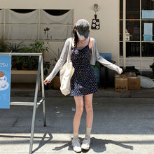 画像をギャラリービューアに読み込む, 薄カーディガン＆花柄キャミワンピースセットアップ
