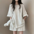 シンプルコーデTシャツ＆ショートパンツセットアップ