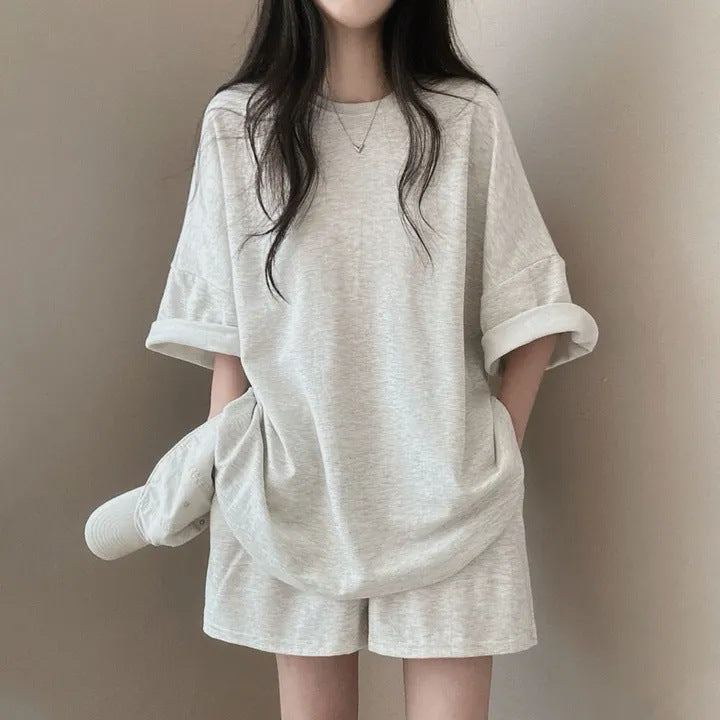 シンプルコーデTシャツ＆ショートパンツセットアップ