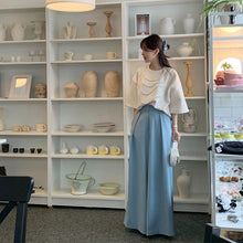 画像をギャラリービューアに読み込む, 半袖Tシャツビーズ付きシンプルコーデしやすいトップス
