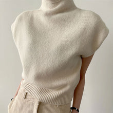 画像をギャラリービューアに読み込む, ハイネックニットフレンチ袖トップス
