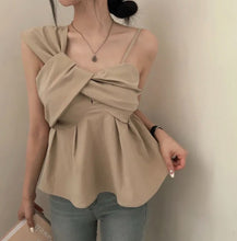 画像をギャラリービューアに読み込む, カシュクールデザインキャミソールトップス
