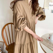 画像をギャラリービューアに読み込む, 無地カジュアルワンピース
