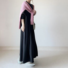 画像をギャラリービューアに読み込む, 無地長袖カジュアルワンピース
