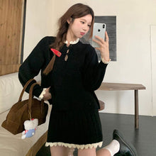 画像をギャラリービューアに読み込む, 配色キリカｒニットセーター＆プリーツスカートセットアップ
