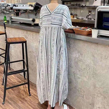 画像をギャラリービューアに読み込む, エスニック花柄2スタイルカジュアルワンピースカーディガン
