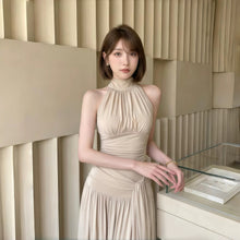 画像をギャラリービューアに読み込む, ハイネック ノースリーブ トップス + ロングスカート 2 点セットセットアップ 韓国風 大人可愛い リゾート
