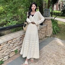 画像をギャラリービューアに読み込む, ニットカーディガン＆ロングスカートセットアップ
