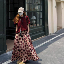 画像をギャラリービューアに読み込む, トッド柄Aラインスカートロングスカート
