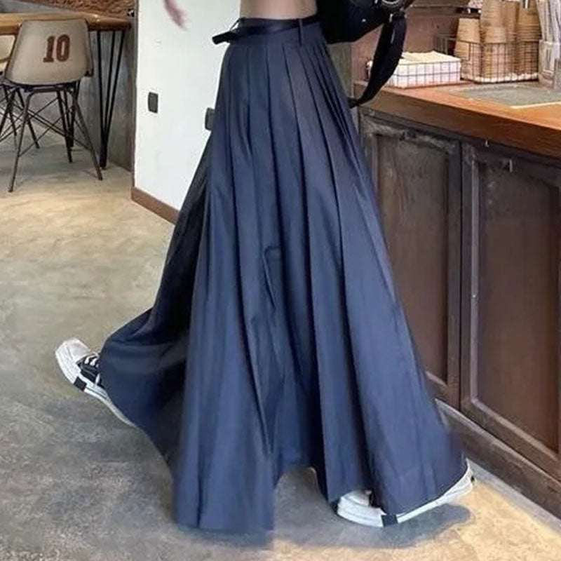 大振り子プリーツロングスカートボトムス