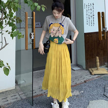 画像をギャラリービューアに読み込む, ガールズかわいいプリントニットトップス2カラー選択
