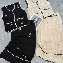 画像をギャラリービューアに読み込む, ニットベストトップス＆ロングスカートセットアップ
