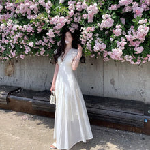 画像をギャラリービューアに読み込む, V ネックロングワンピース レディース ウエストマーク デート ガーデンウェディング 大人可愛いデートワンピース

