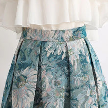 画像をギャラリービューアに読み込む, 花柄Aラインスカートボトムス
