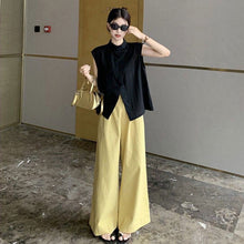 画像をギャラリービューアに読み込む, ノースリーブトップス＆ハイウエストカジュアルパンツセットアップ
