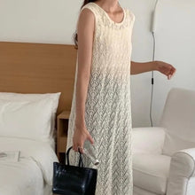 画像をギャラリービューアに読み込む, ダブルレース透かし彫りワンピースカジュアルワンピース
