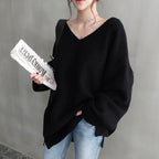 3COLORS秋冬Ⅴネックゆるリラックス着痩せ長袖センター