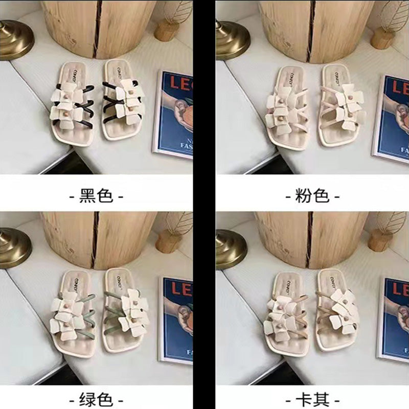 INS人気沸騰ファッション花柄サンダル履きやすいシューズ