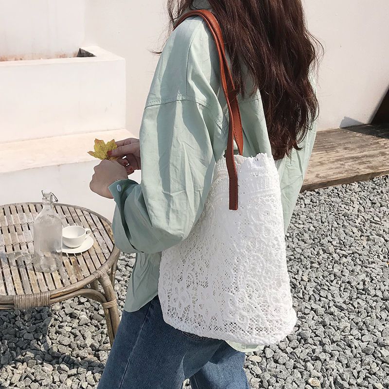 レースハンドバッグ日常コーデショルダーバッグ