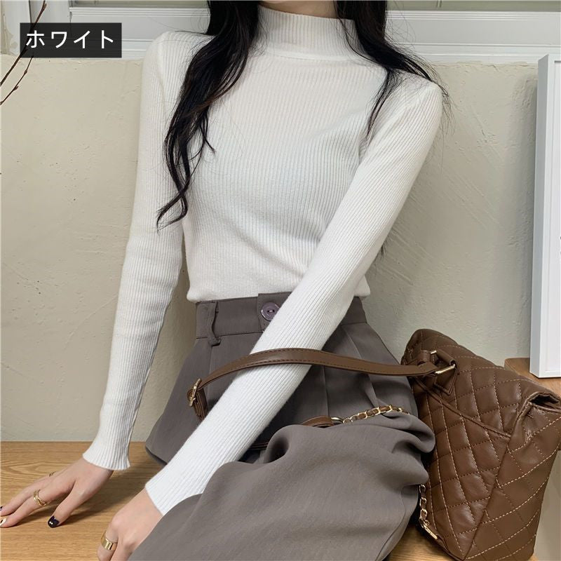 【お得】15色無地ニットシンプルコーデしやすいトップス