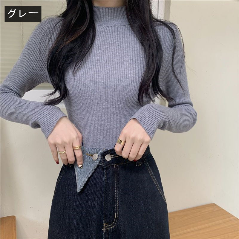 【お得】15色無地ニットシンプルコーデしやすいトップス