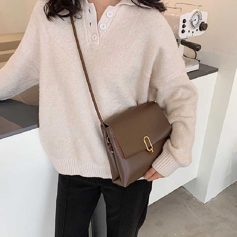 レトロバッグシンプルコーデしやすい