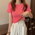 人気沸騰ファッションニット無地気質Ｔシャツ・ブラウス