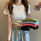 人気沸騰ファッションニット無地気質Ｔシャツ・ブラウス