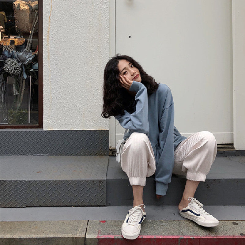 好感度100％売れ切れ必至ゆったり切り替えデザインスタイルパーカートップス