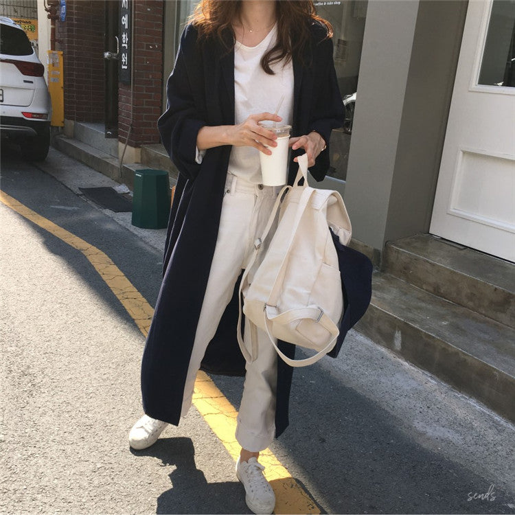 ボタン付きロングワンピースカーディガン2スタイル