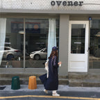 ボタン付きロングワンピースカーディガン2スタイル