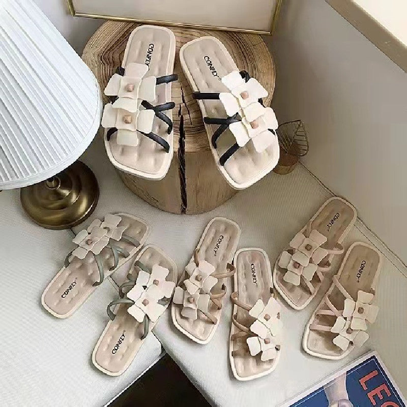 INS人気沸騰ファッション花柄サンダル履きやすいシューズ