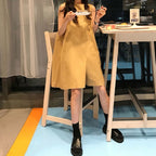 カジュアルコーデしやすい無地オールインワンカジュアル