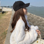 ふわふわ暖かいアウターコート冬コーデファーアウター