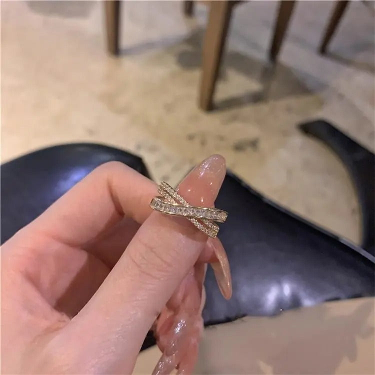 クロスデザイン指輪アクセサリー