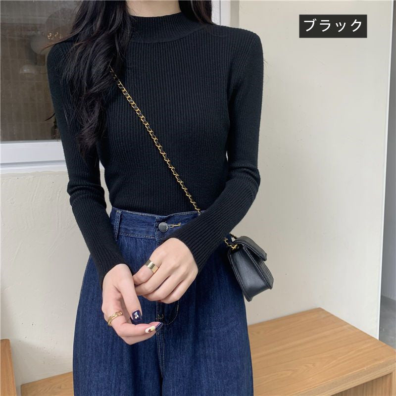 【お得】15色無地ニットシンプルコーデしやすいトップス